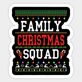 christmas squad - family christmas squad Sticker